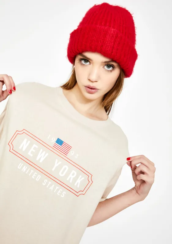 New York Graphic Boyfriend Tee sold by Dolls Kill