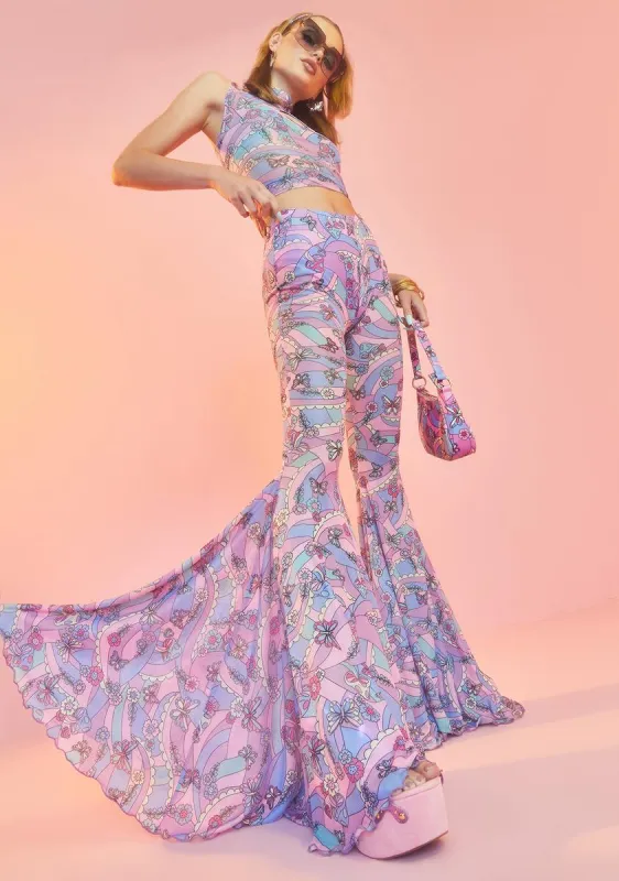Blooming With Love Mesh Flares sold by Dolls Kill