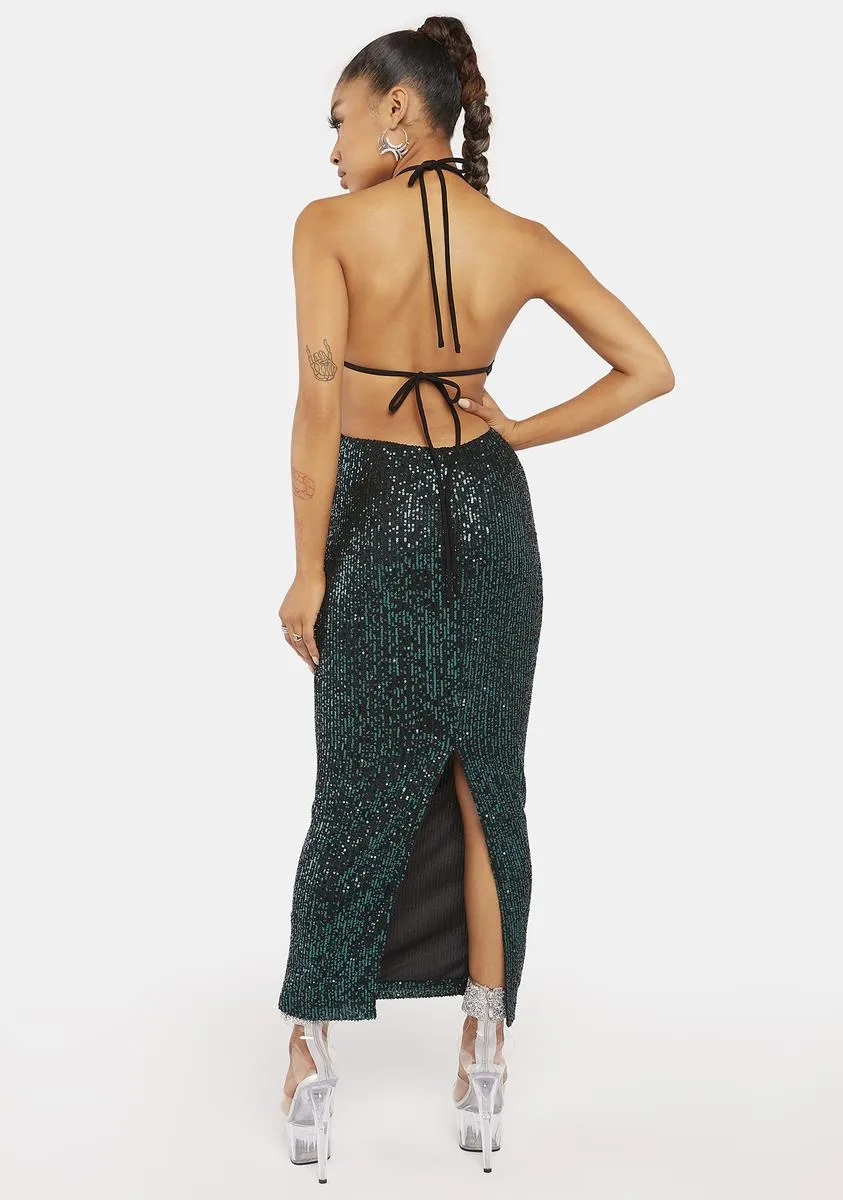 Forest Got You Babe Sequin Maxi Dress sold by Dolls Kill product image thumbnail 4