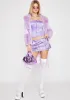 Violet Never Leave Ya Corset Top sold by Dolls Kill