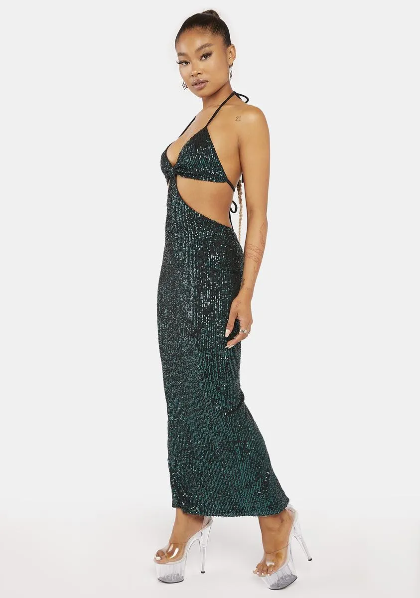 Forest Got You Babe Sequin Maxi Dress sold by Dolls Kill product image thumbnail 2
