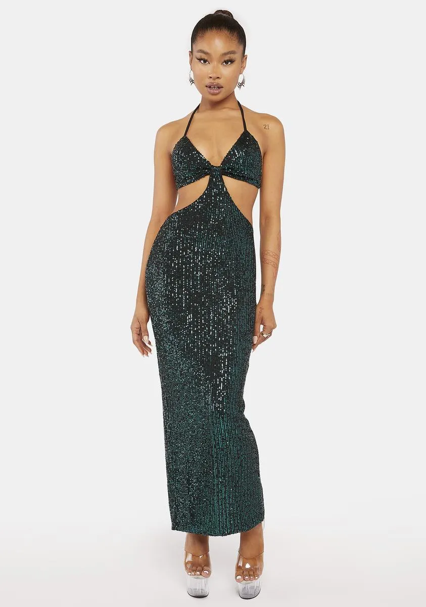 Forest Got You Babe Sequin Maxi Dress sold by Dolls Kill product image thumbnail 3