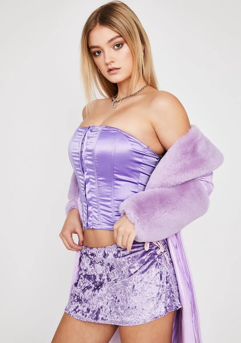 Violet Never Leave Ya Corset Top sold by Dolls Kill product image thumbnail 2