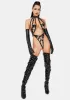 Follow My Rules Vinyl Strappy Teddy sold by Dolls Kill