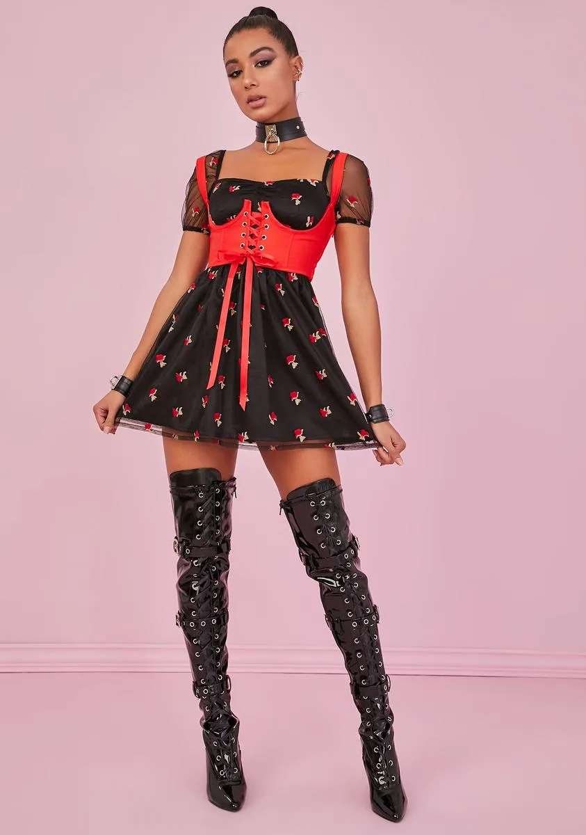 Burn My Beloved Underbust Corset Top sold by Dolls Kill product image thumbnail 3