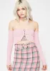 Blush Twice As Nice Crop Top sold by Dolls Kill