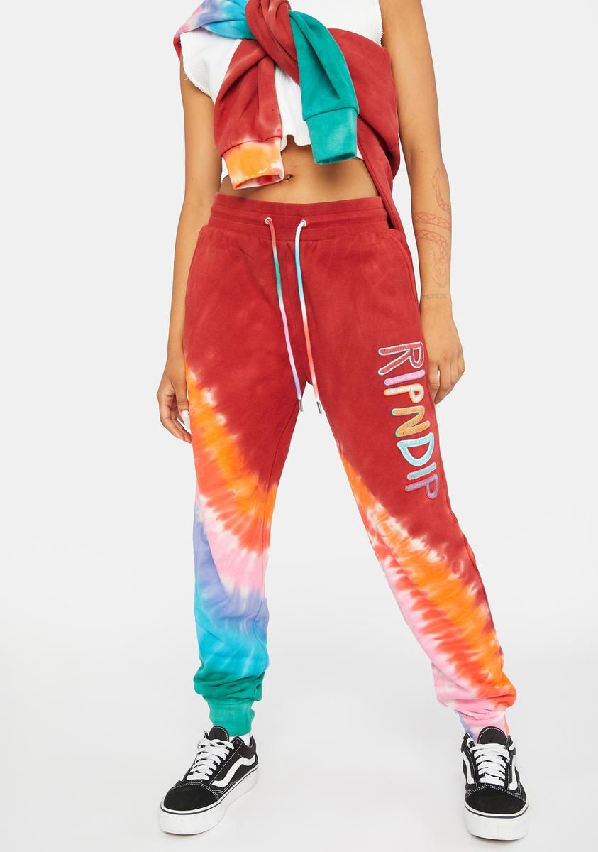 OG Prisma Tie Dye Sweatpants sold by Dolls Kill