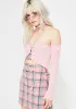 Blush Twice As Nice Crop Top sold by Dolls Kill