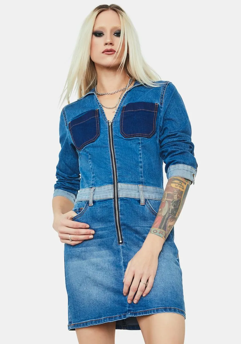 New Reputation Denim Shirt Dress sold by Dolls Kill