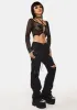 Punk Locomotive Metal Studded Trousers sold by Dolls Kill