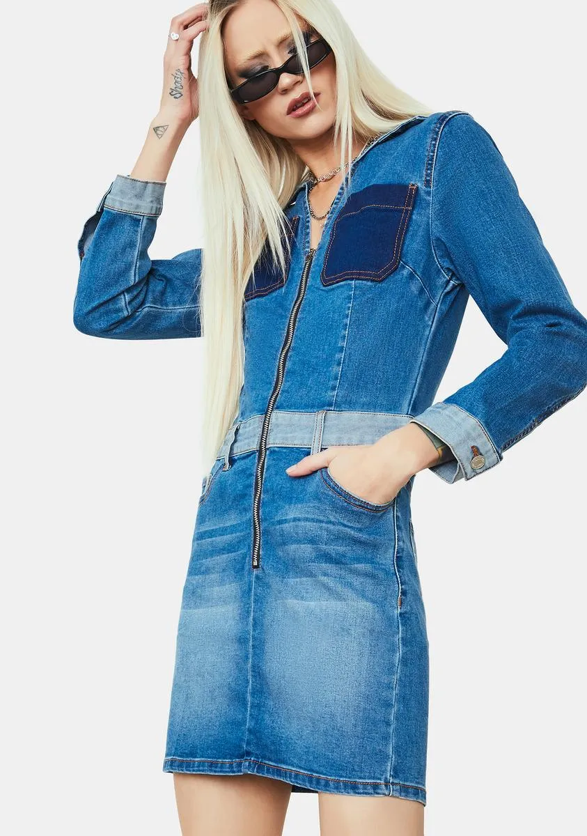 New Reputation Denim Shirt Dress sold by Dolls Kill product image thumbnail 2