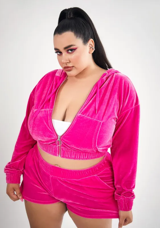 Plus Sweet Arrangements Velour Hoodie sold by Dolls Kill