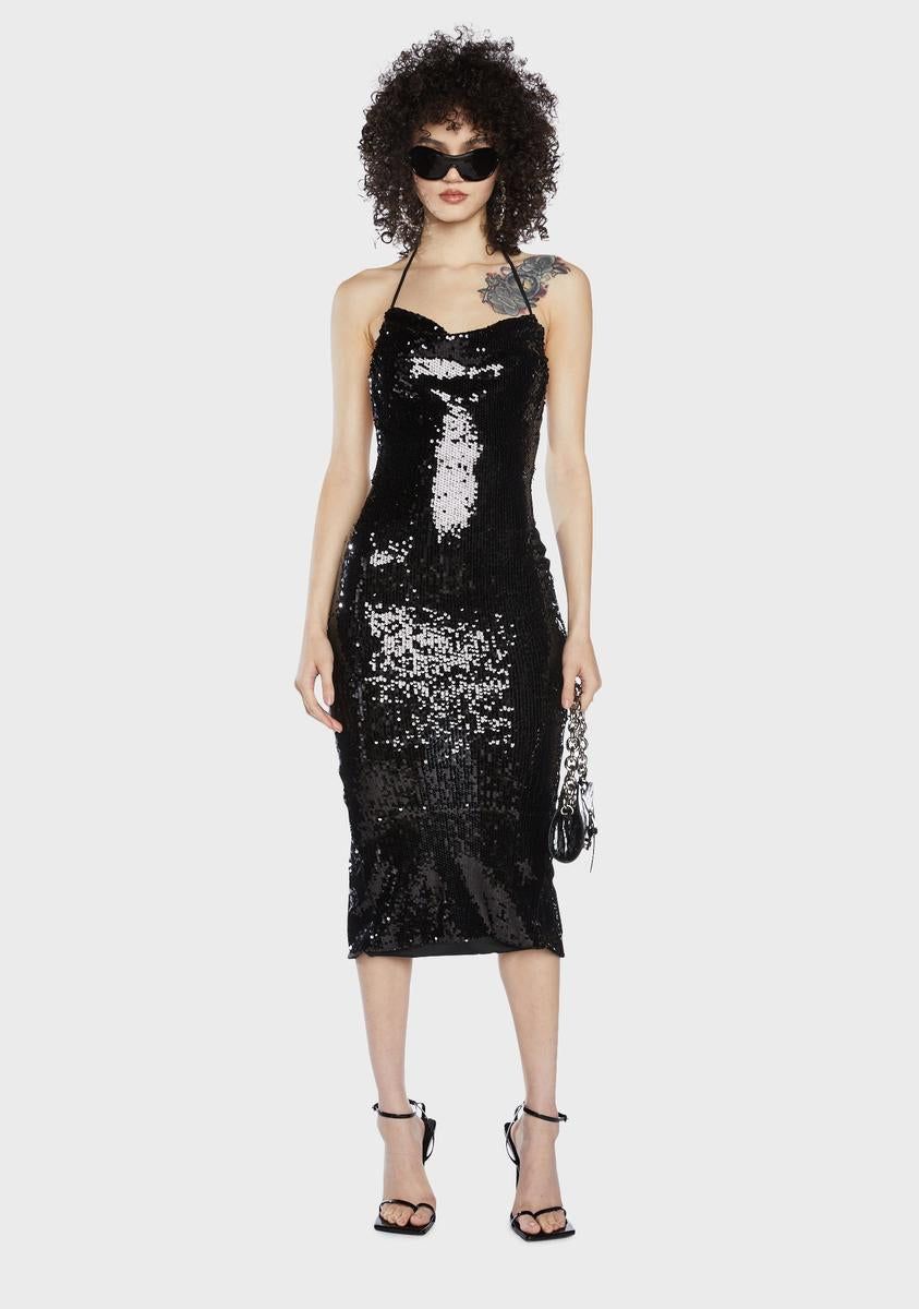 Speakeasy Romance Sequin Maxi Dress sold by Dolls Kill product image thumbnail 4