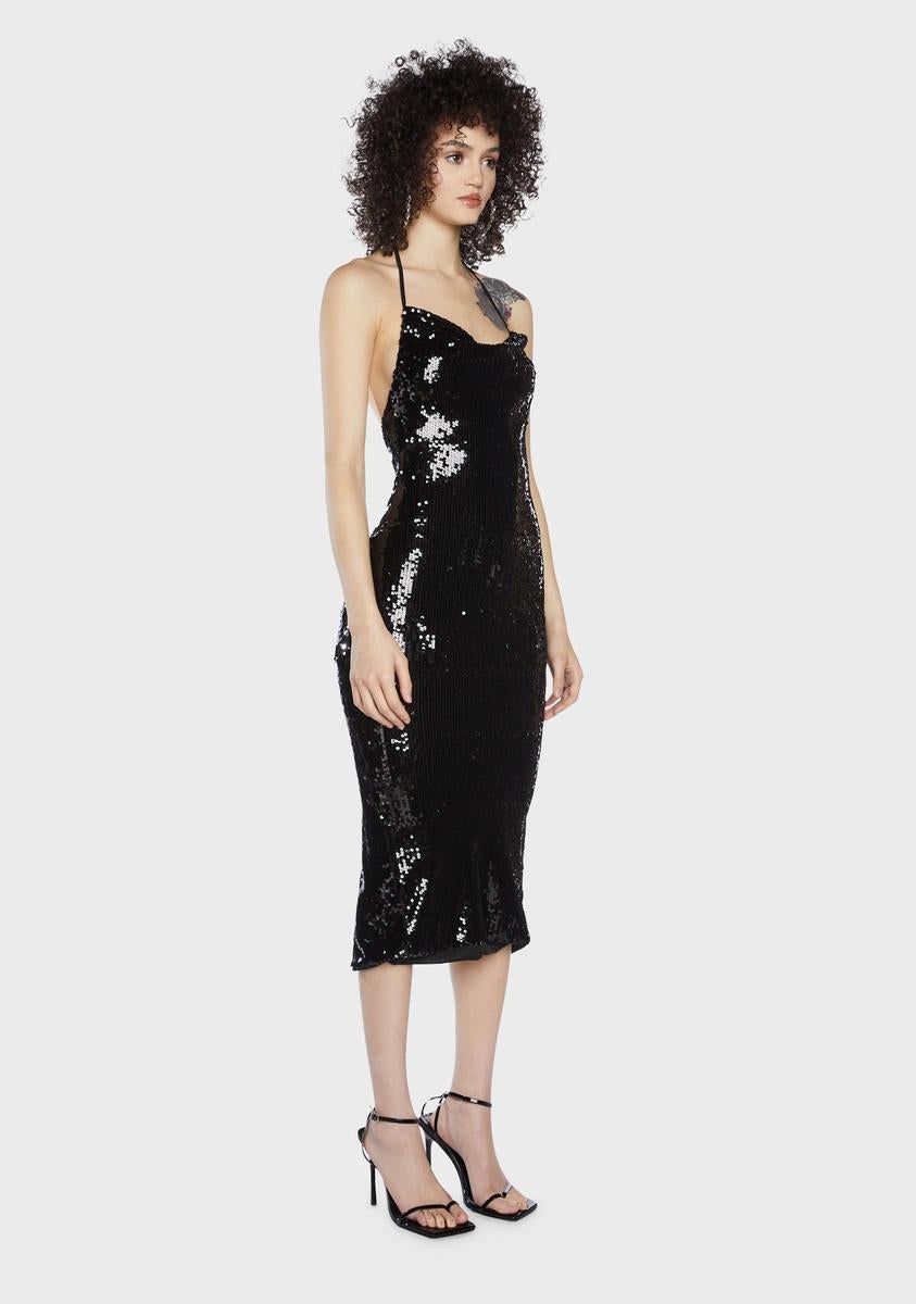 Speakeasy Romance Sequin Maxi Dress sold by Dolls Kill product image thumbnail 2