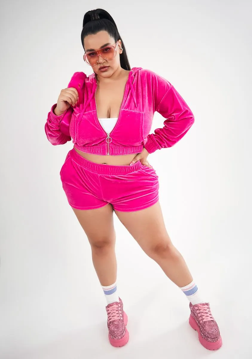 Plus Sweet Arrangements Velour Hoodie sold by Dolls Kill product image thumbnail 3