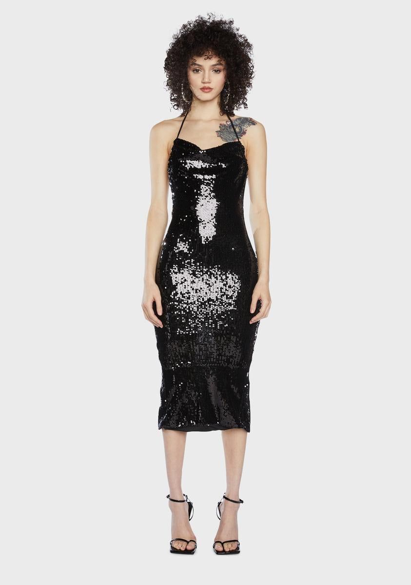 Speakeasy Romance Sequin Maxi Dress sold by Dolls Kill