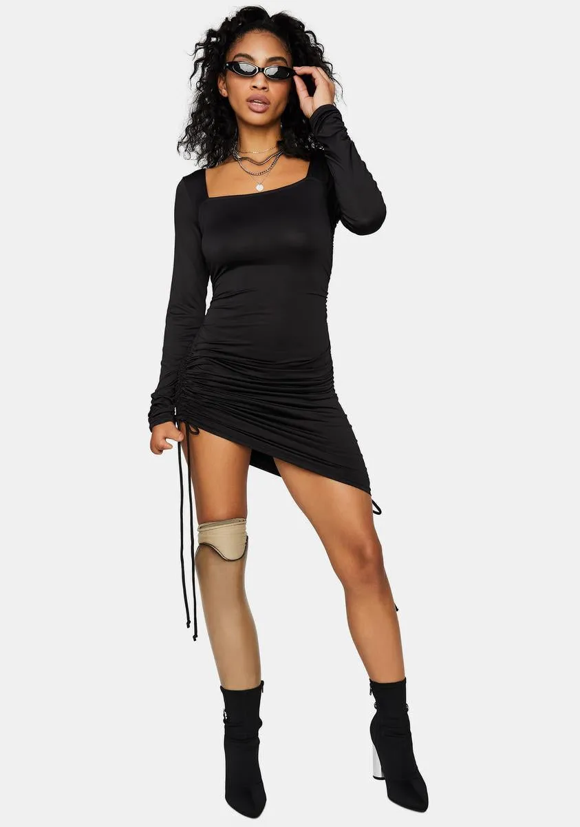 Thru 'N Thru Long Sleeve Mini Dress sold by Dolls Kill product image thumbnail 3