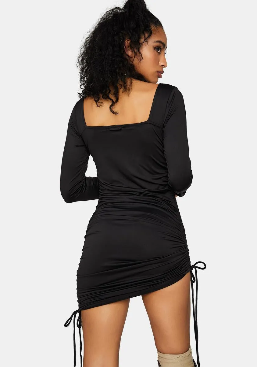 Thru 'N Thru Long Sleeve Mini Dress sold by Dolls Kill product image thumbnail 4