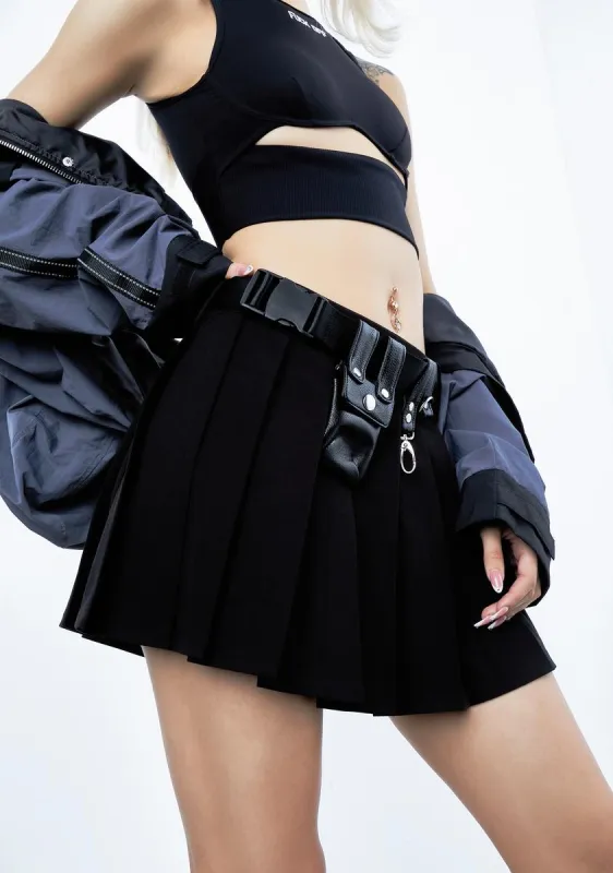 Prepared For Trouble Pleated Skirt sold by Dolls Kill