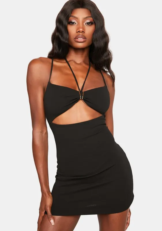 Make 'Em Pay Cutout Mini Dress sold by Dolls Kill