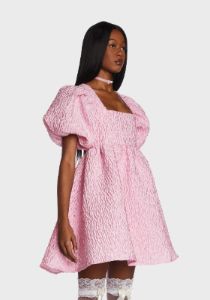 Cassie Jacquard Mini Dress sold by Dolls Kill