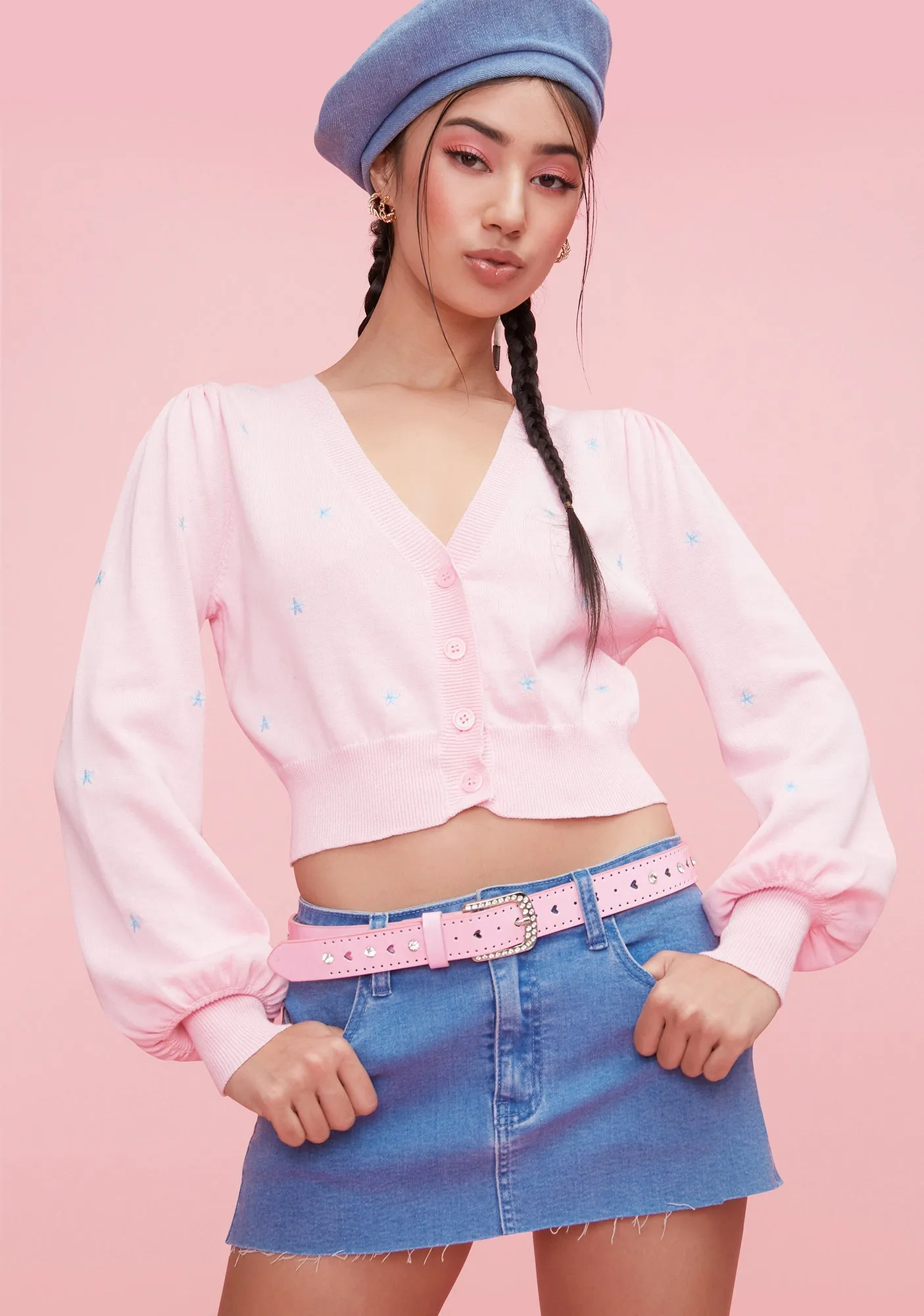 My End Game Embroidered Cardigan sold by Dolls Kill