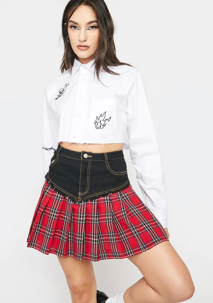 Courtesy Call Pleated Skirt sold by Dolls Kill product image thumbnail 2