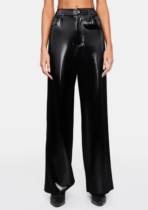 High Rise Wide Leg Pants sold by Dolls Kill