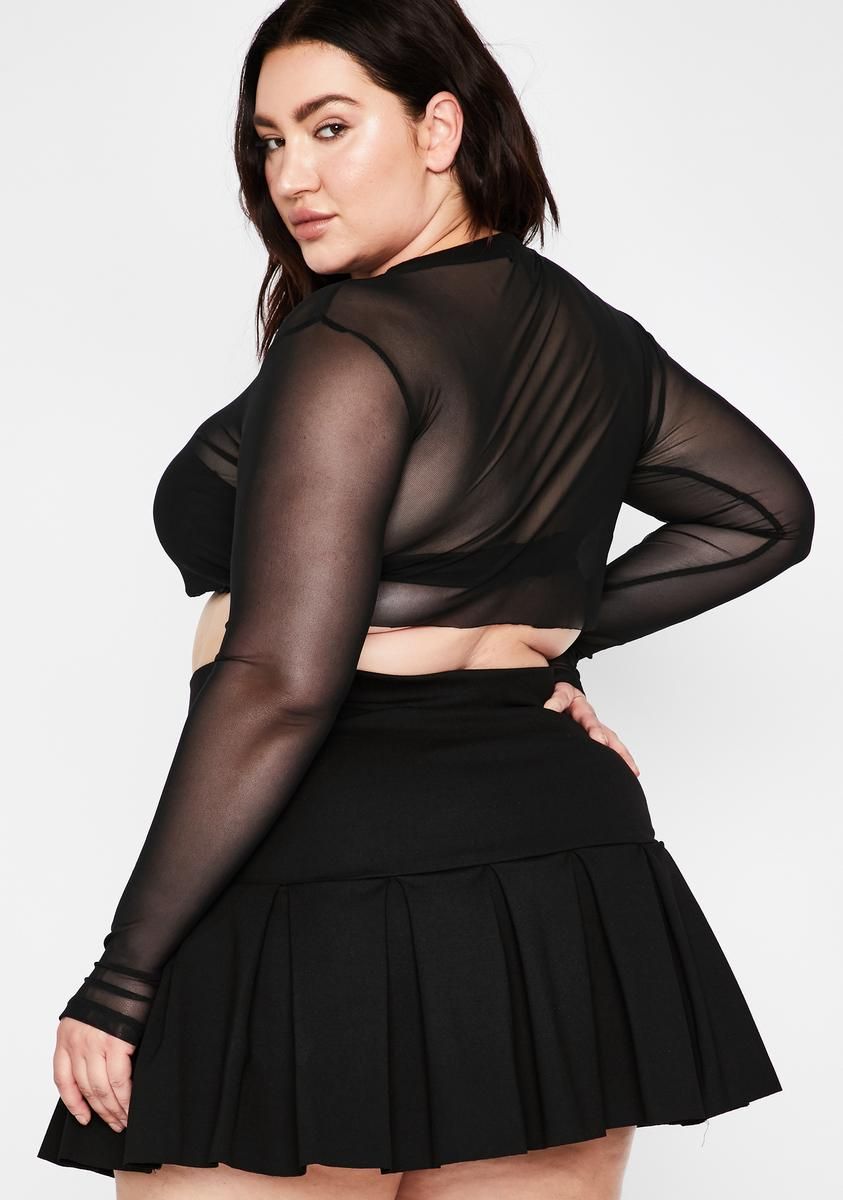 Plus Wicked Scholar Pleated Skirt sold by Dolls Kill product image thumbnail 4