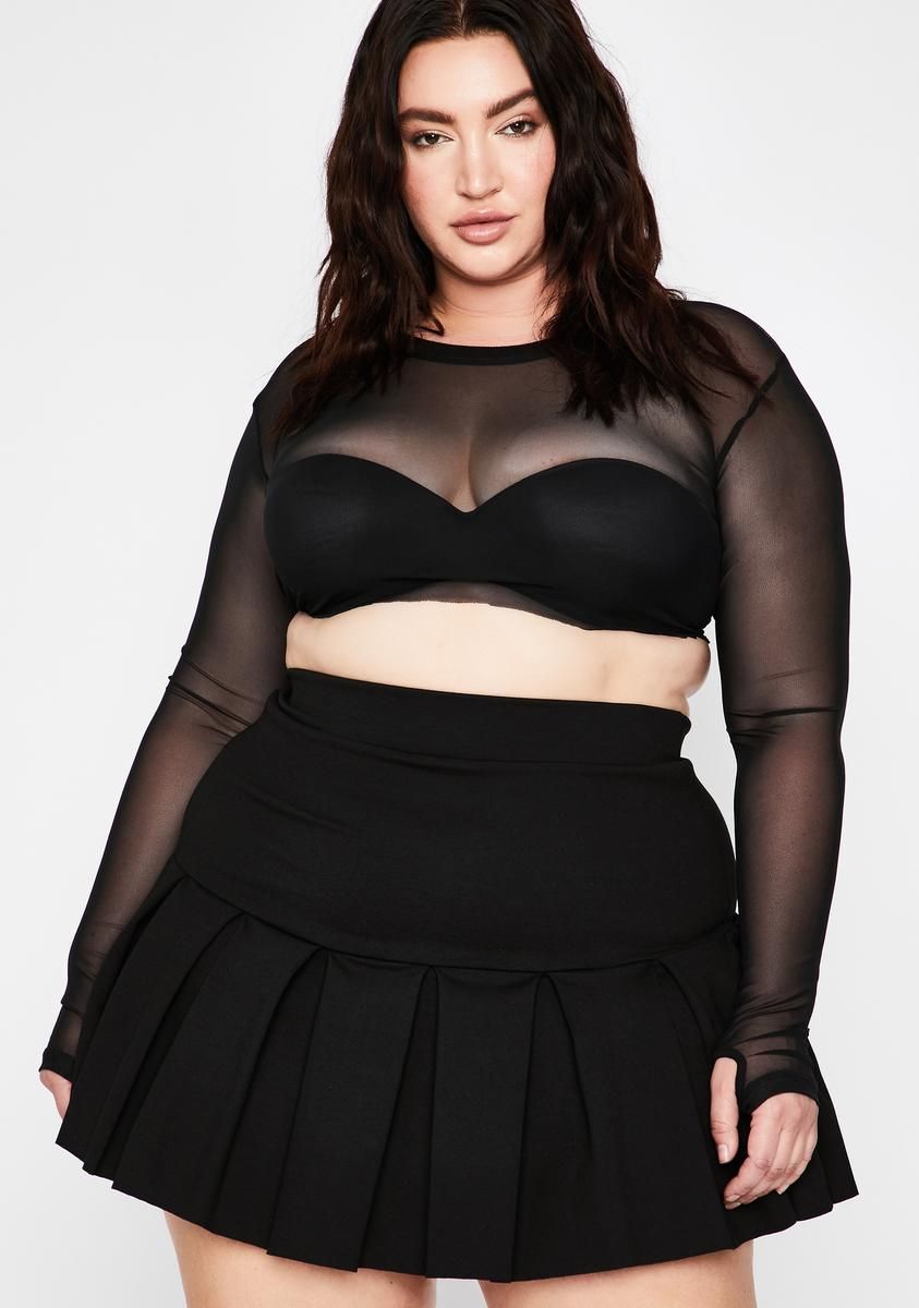 Plus Wicked Scholar Pleated Skirt sold by Dolls Kill product image thumbnail 2