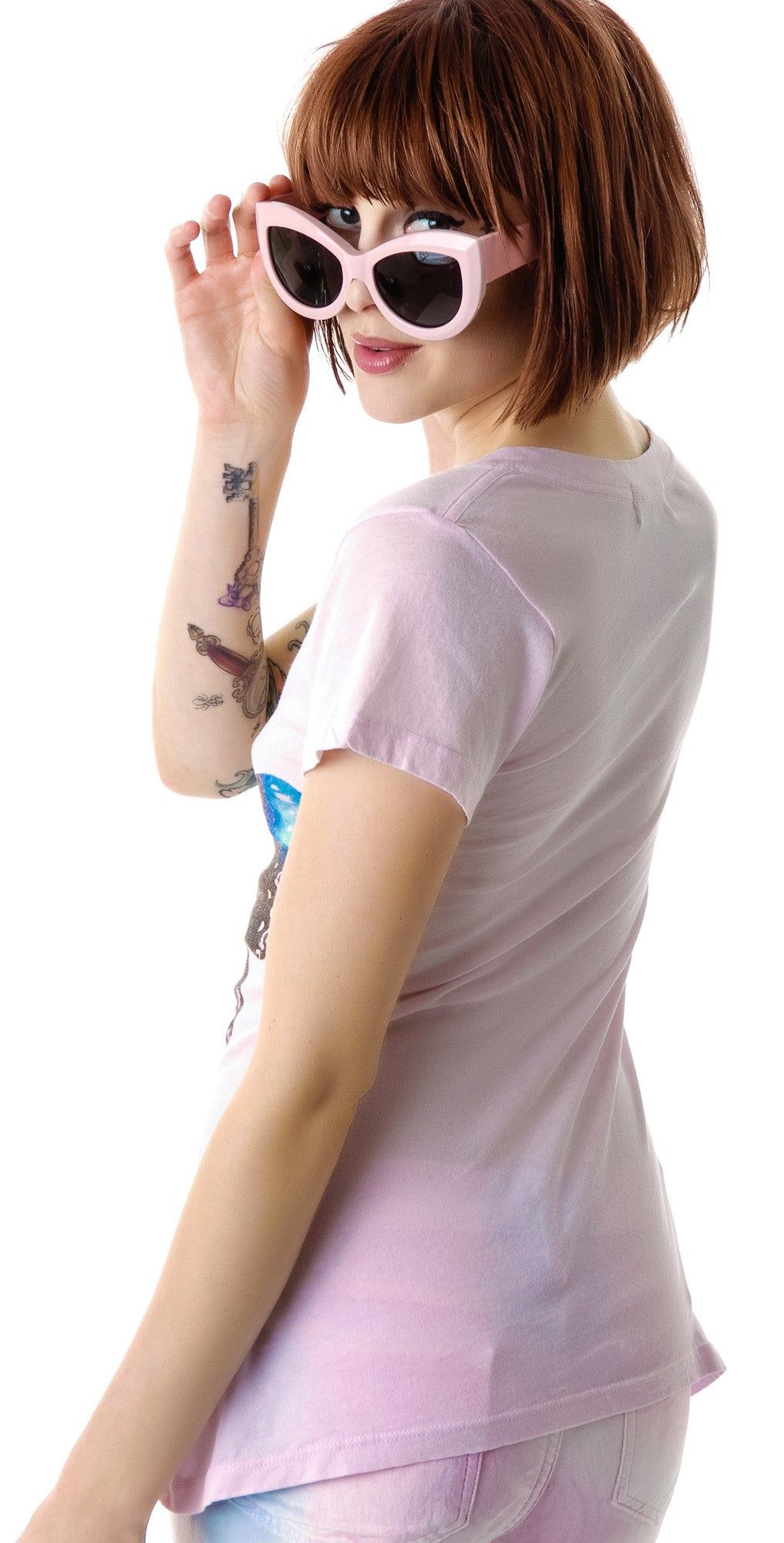 Galaxy Butterfly Classic V-Neck sold by Dolls Kill product image thumbnail 2