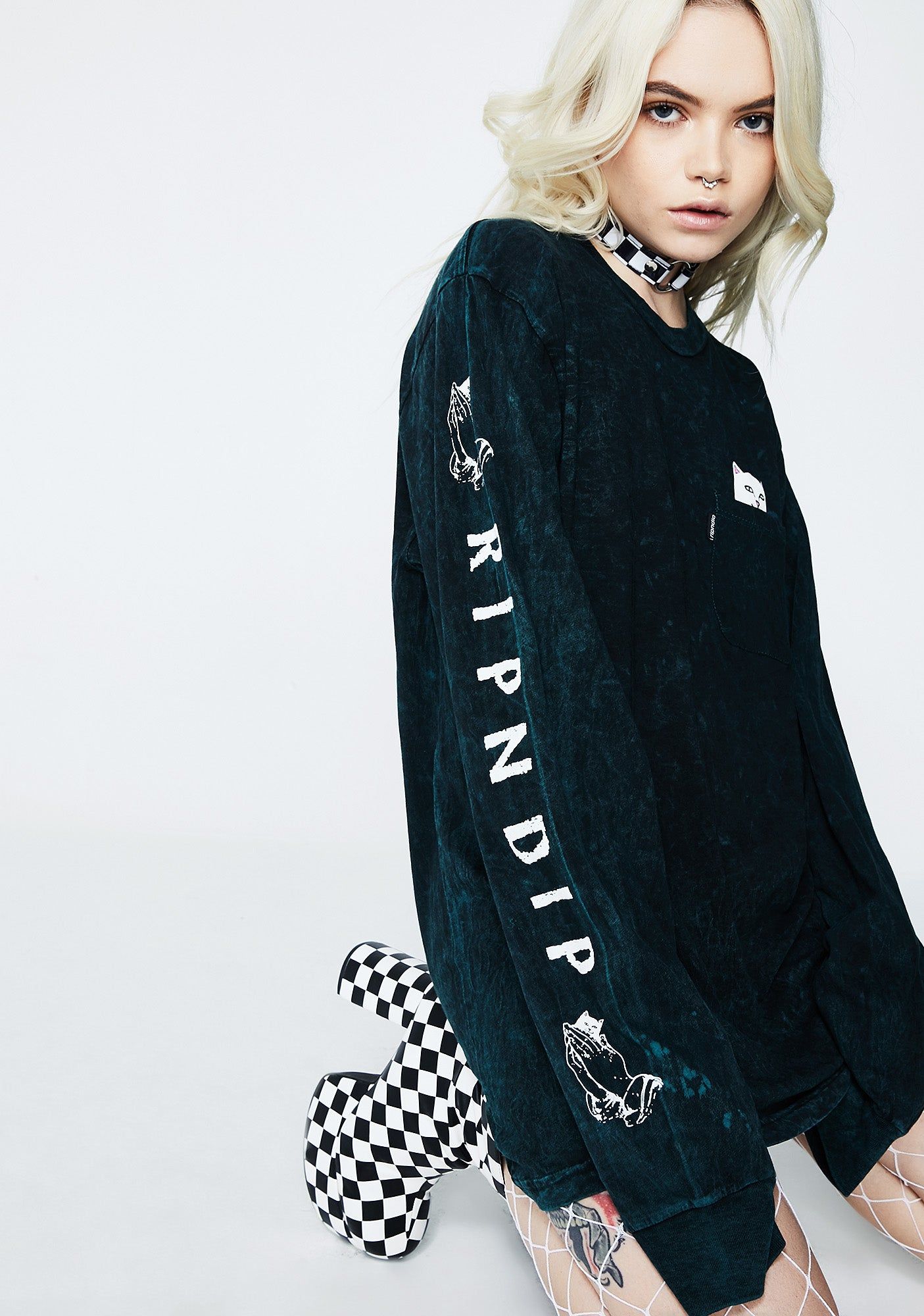 Lord Nermal Pocket Long Sleeve sold by Dolls Kill product image thumbnail 3