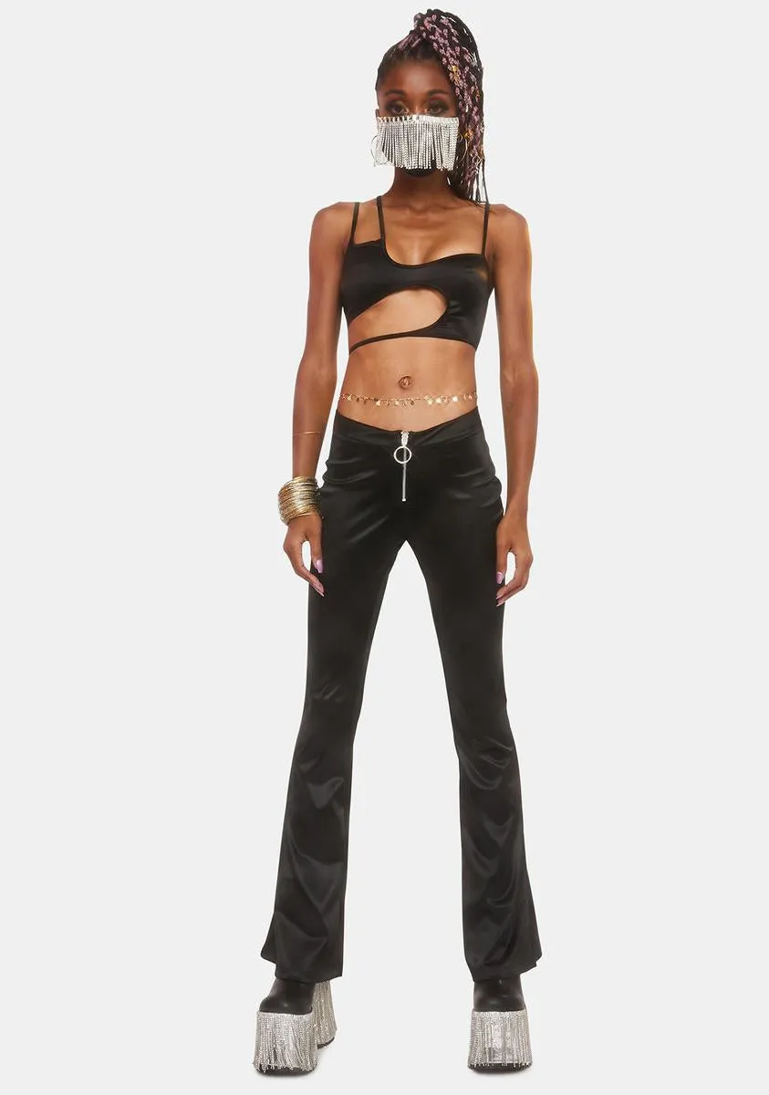 Dark Liaison Satin Flares sold by Dolls Kill product image thumbnail 5