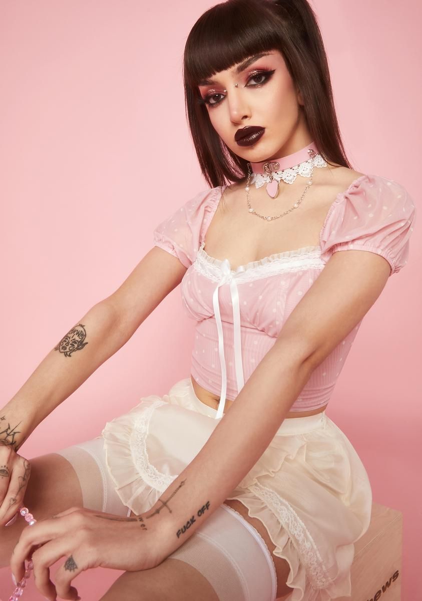 Stubbornly Yours Puff Sleeve Top sold by Dolls Kill product image thumbnail 2