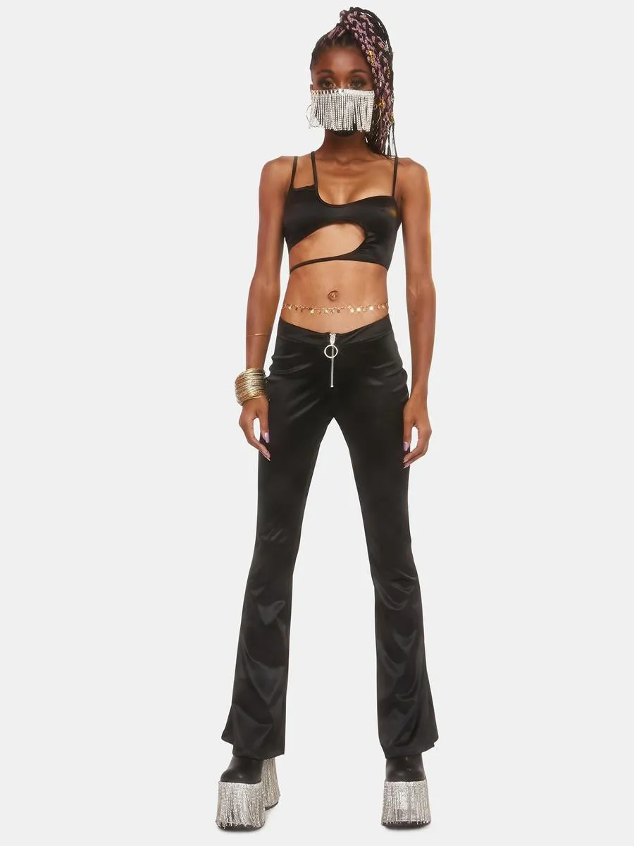Dark Liaison Satin Flares sold by Dolls Kill product image thumbnail 3