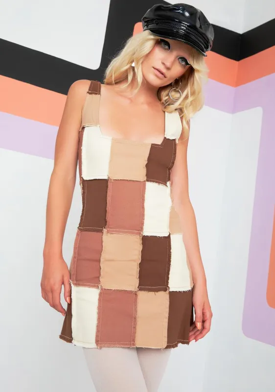 Rebel In Me Patchwork Dress sold by Dolls Kill