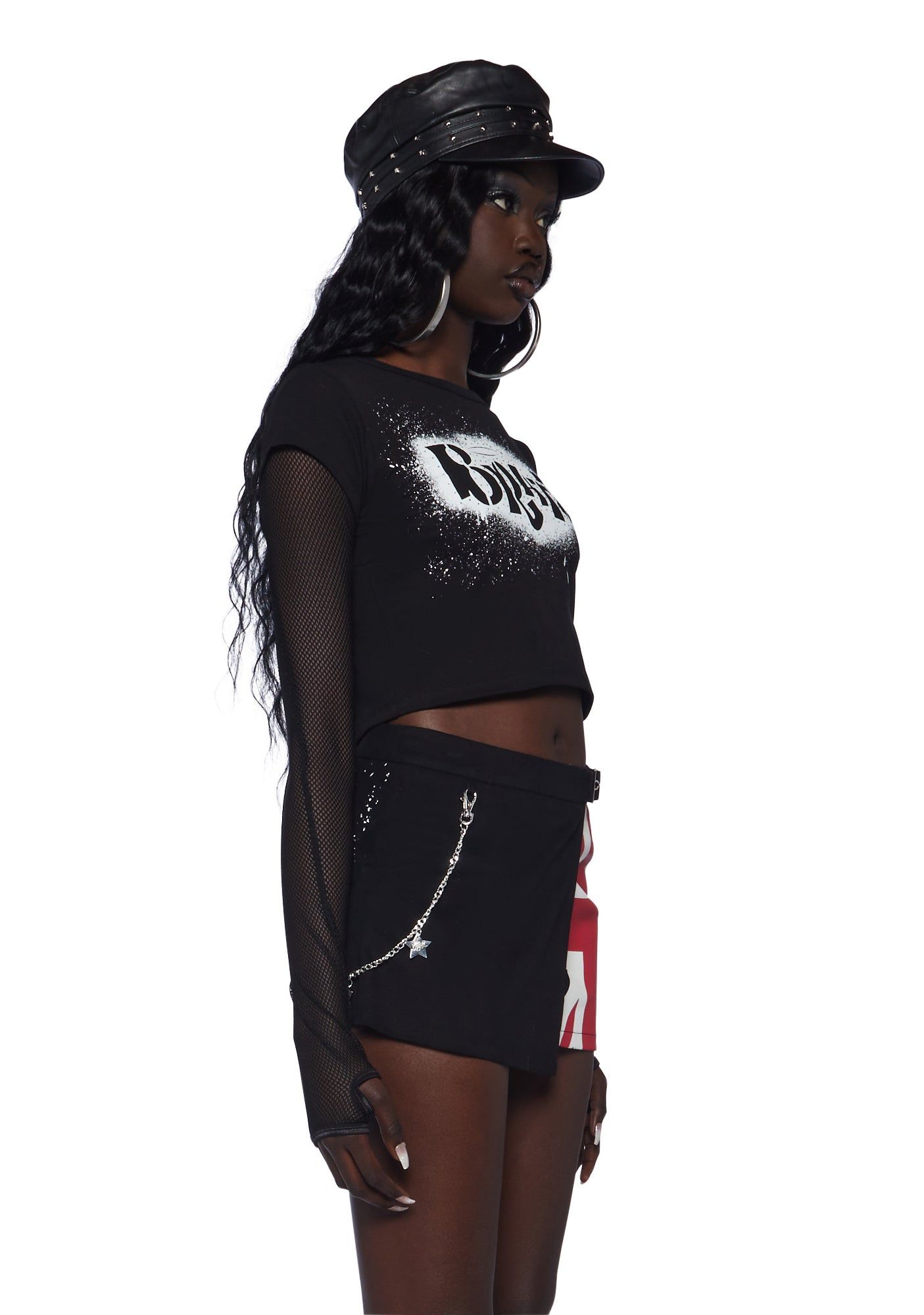 Only Girls Baby Tee- Black sold by Dolls Kill product image thumbnail 3