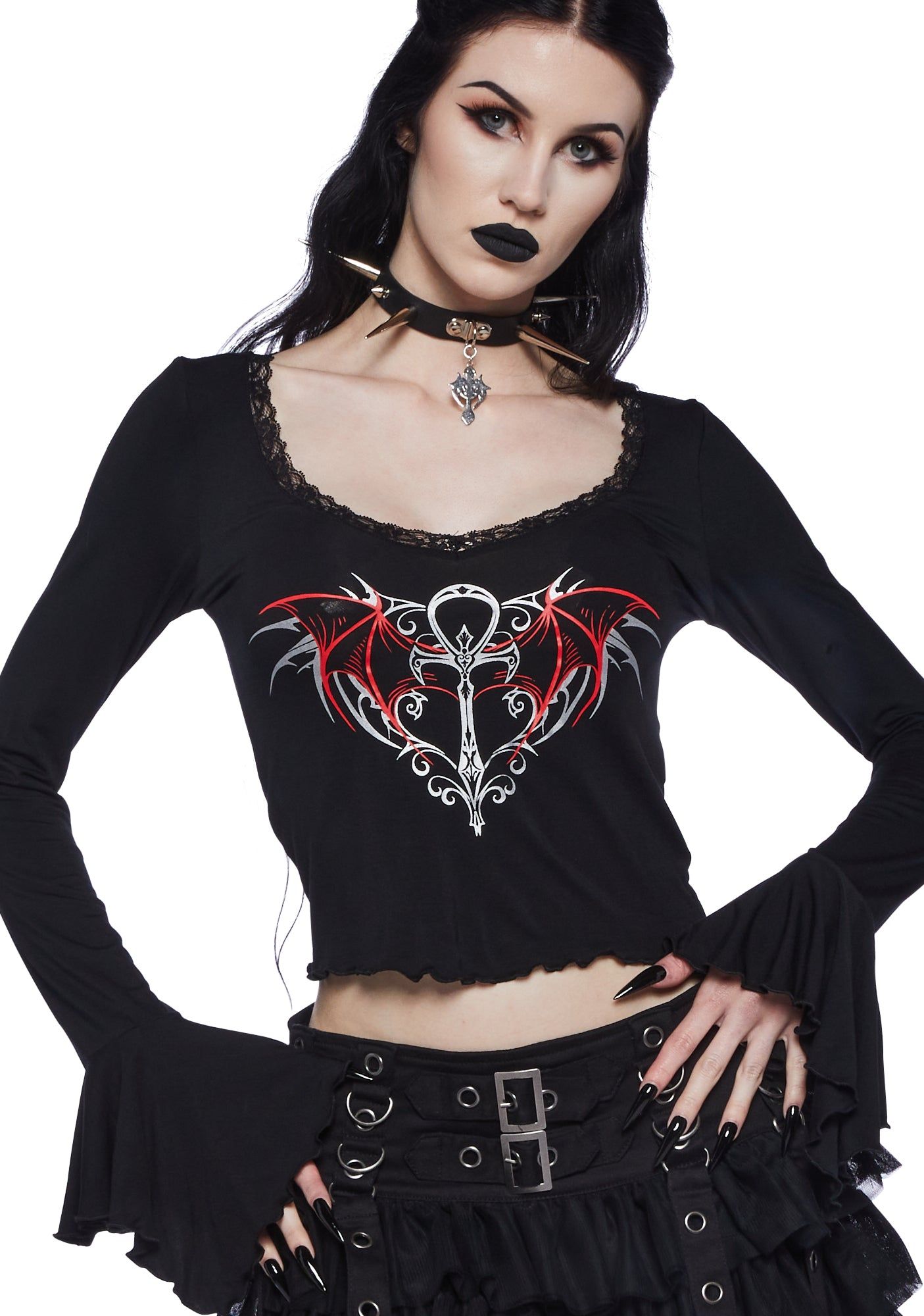 No Reflection Long Sleeve Top sold by Dolls Kill product image thumbnail 5