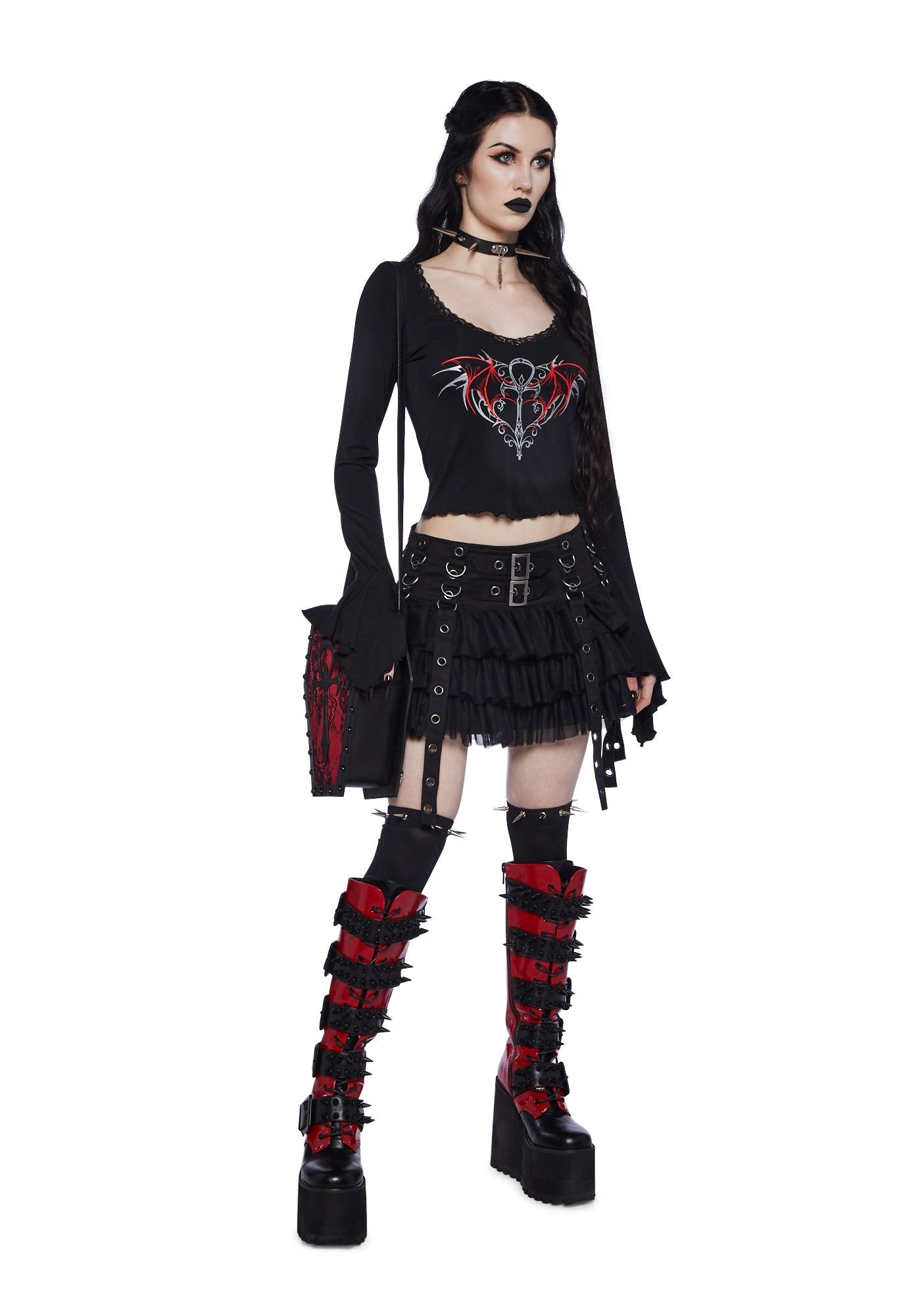 No Reflection Long Sleeve Top sold by Dolls Kill product image thumbnail 2