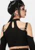 Punk Drawstring Strap Top sold by Dolls Kill