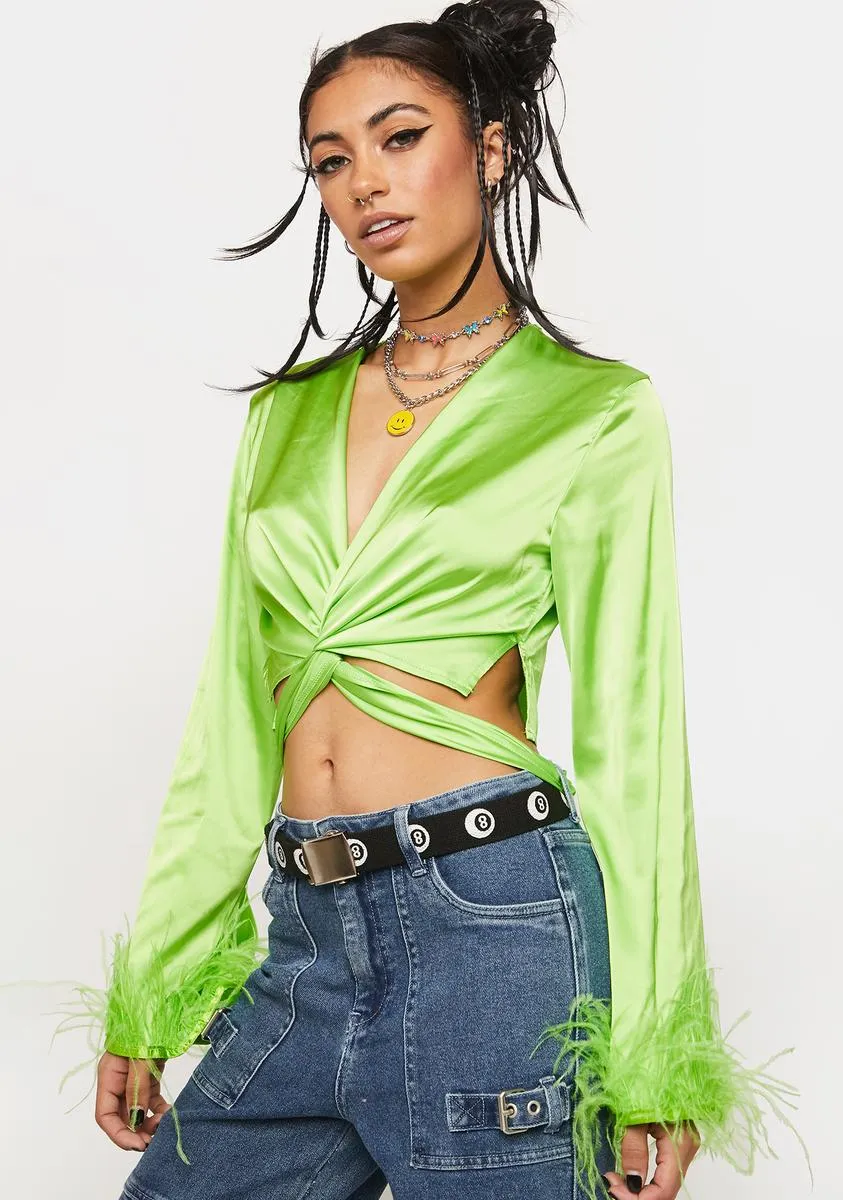 New Rules Feather Wrap Top sold by Dolls Kill product image thumbnail 2