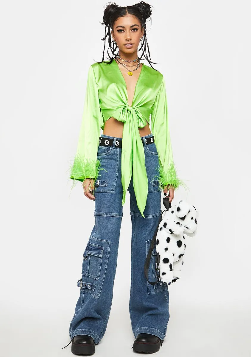 New Rules Feather Wrap Top sold by Dolls Kill product image thumbnail 3