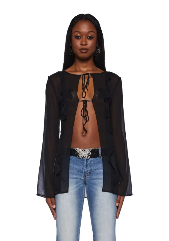 Barely There Tie Top sold by Dolls Kill