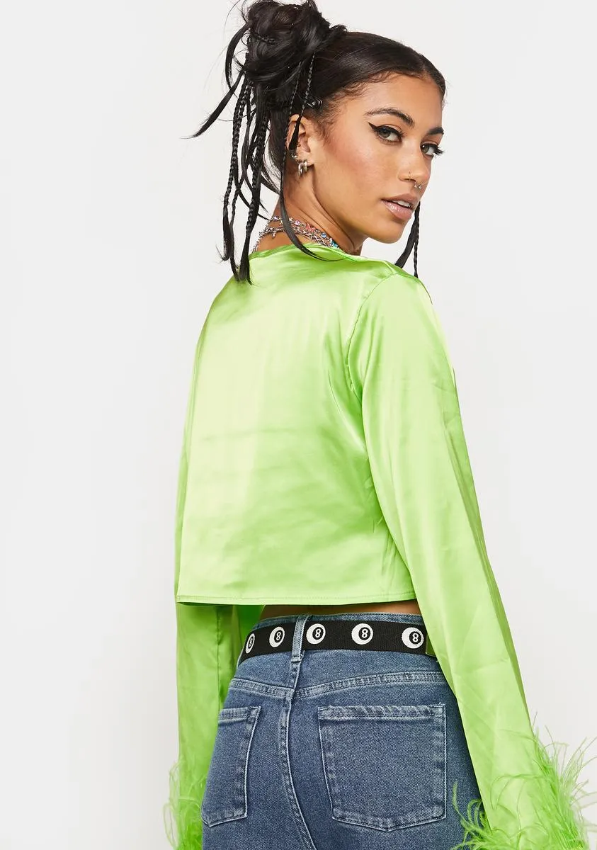 New Rules Feather Wrap Top sold by Dolls Kill product image thumbnail 4