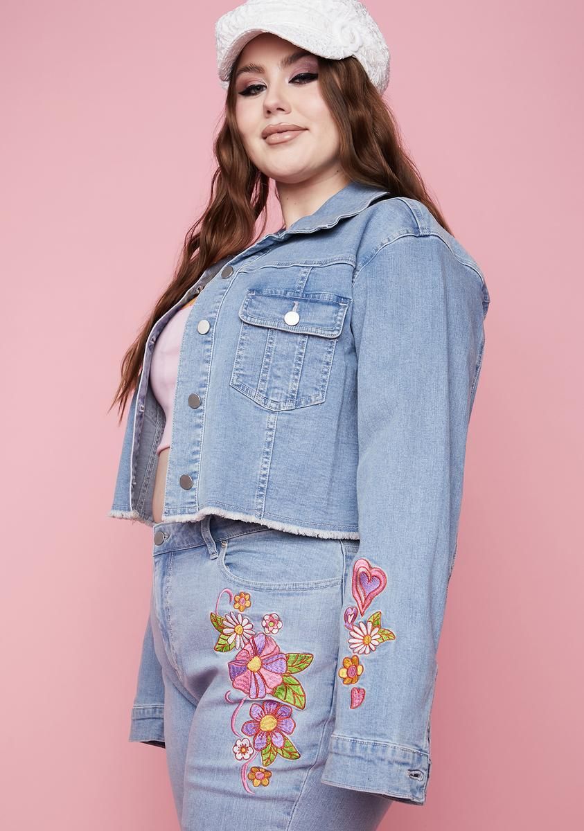 Plus Outta Sight Trucker Jacket sold by Dolls Kill product image thumbnail 4