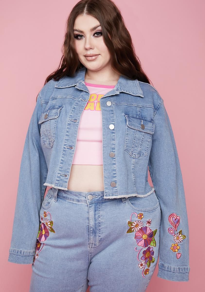 Plus Outta Sight Trucker Jacket sold by Dolls Kill