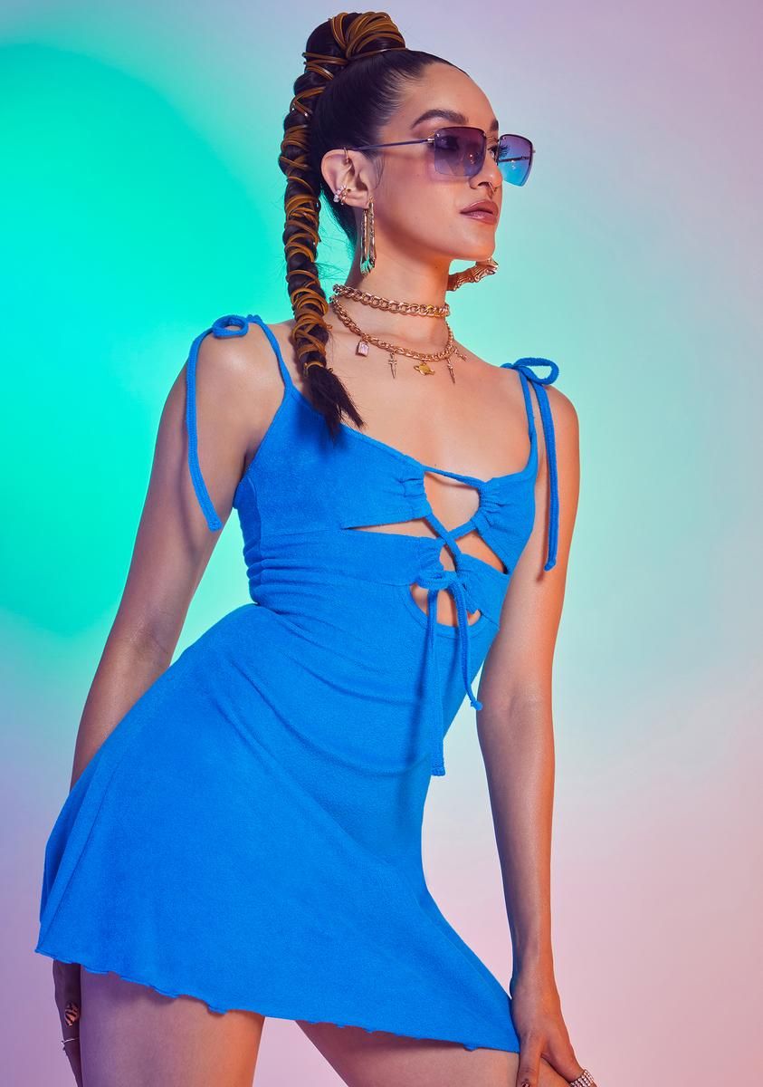 Berry Wild For A While Terry Cloth Mini Dress sold by Dolls Kill product image thumbnail 2