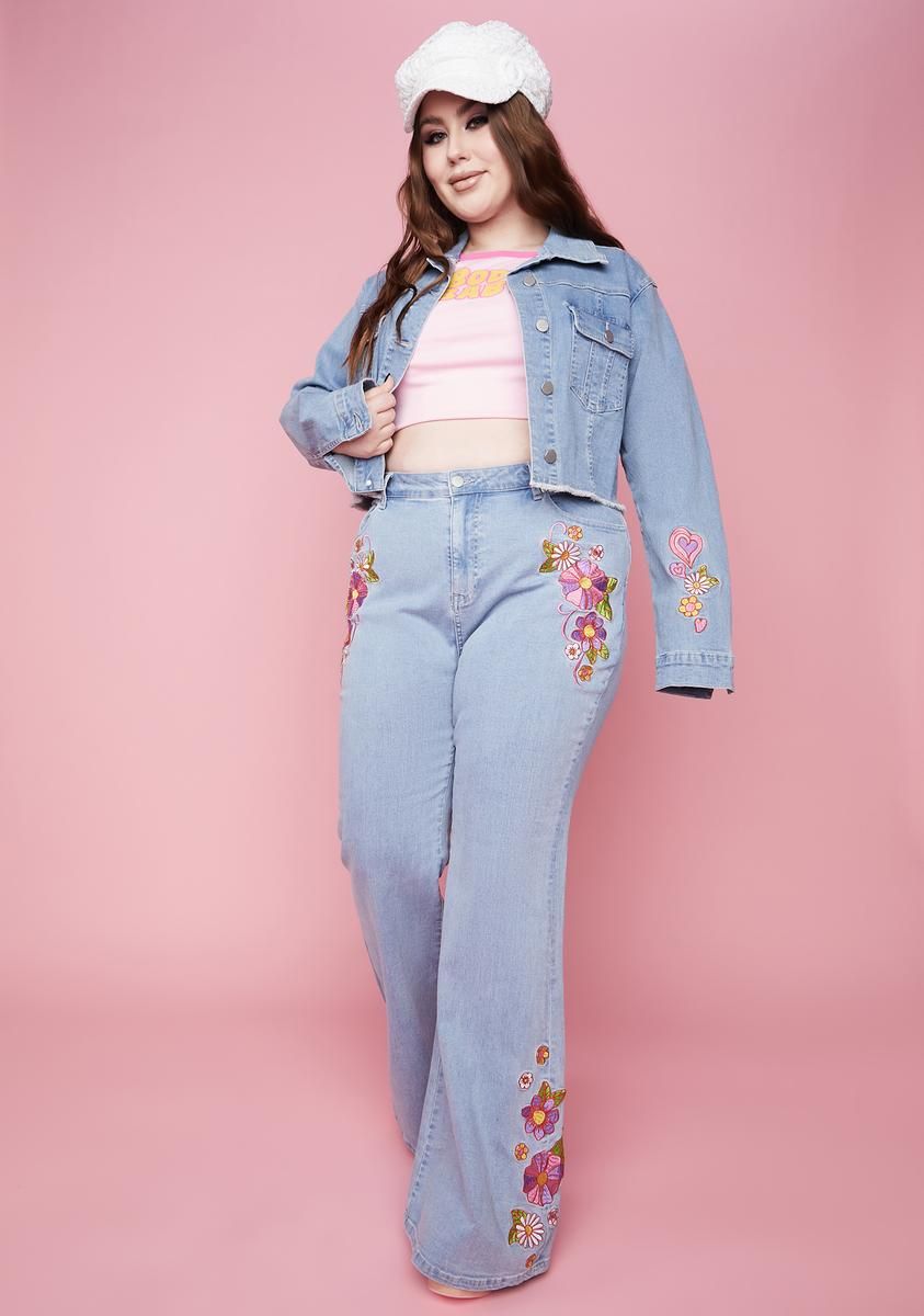 Plus Outta Sight Trucker Jacket sold by Dolls Kill product image thumbnail 3