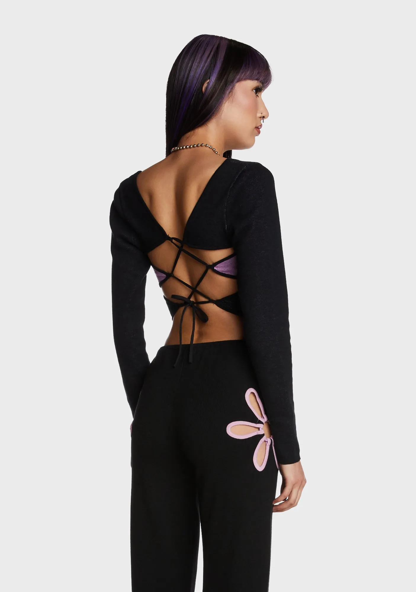 Butterfly Motif Knit Top sold by Dolls Kill product image thumbnail 5