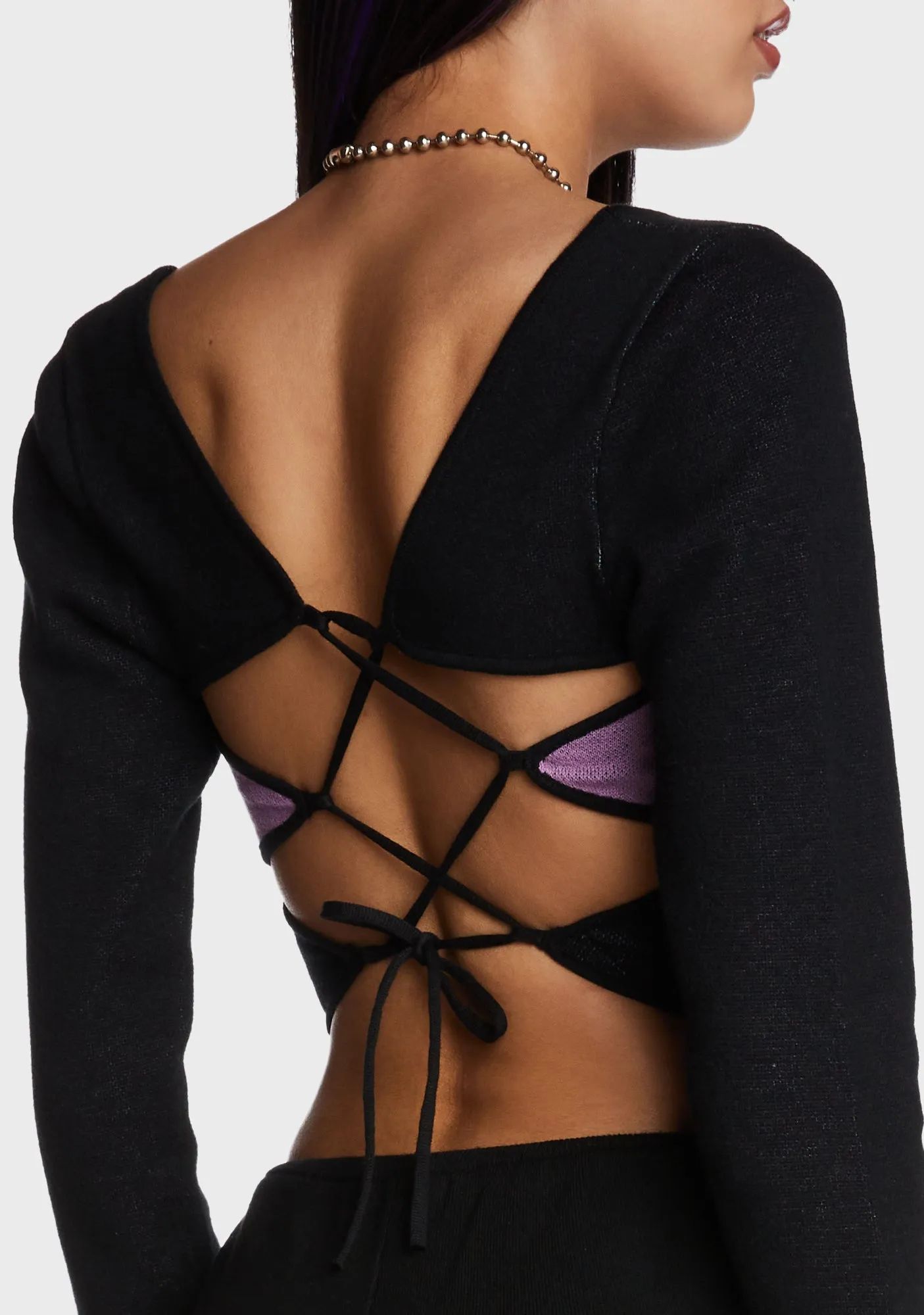 Butterfly Motif Knit Top sold by Dolls Kill product image thumbnail 2